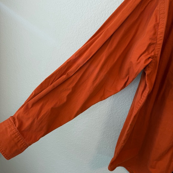 Boa By Blue Dolphin Designs Mens XL Orange Button Down Shirt University Of Texas - Picture 5 of 7